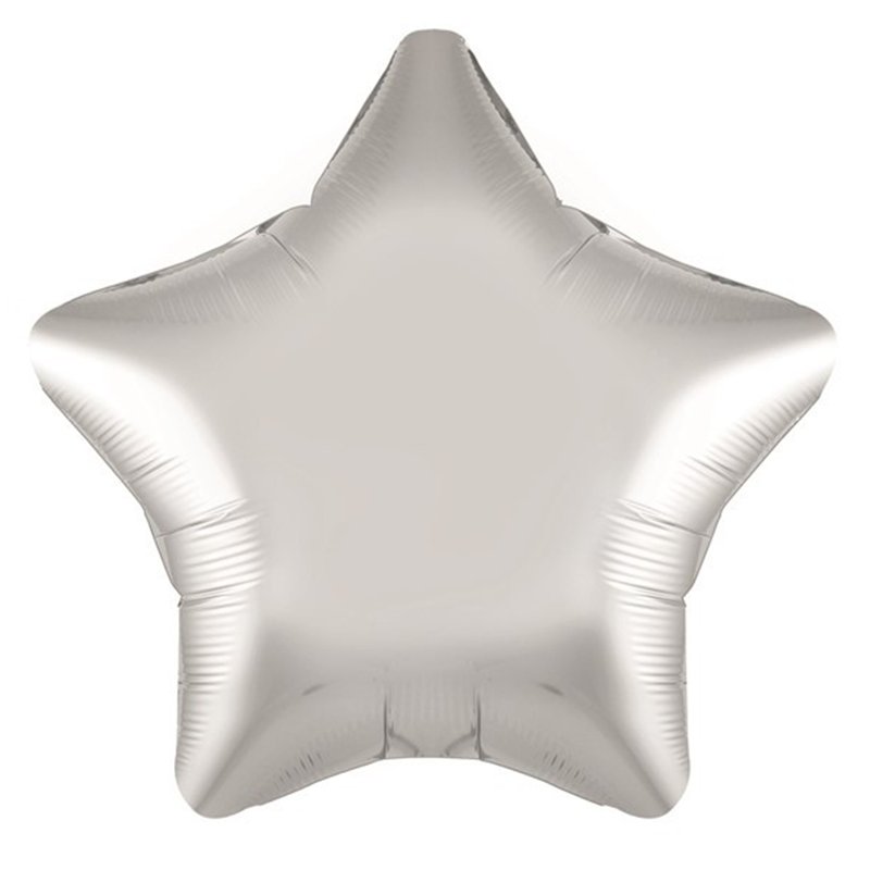 19IN SILVER STAR FOIL BALLOON