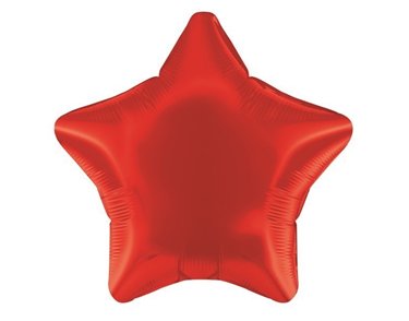 19IN RED STAR FOIL BALLOON