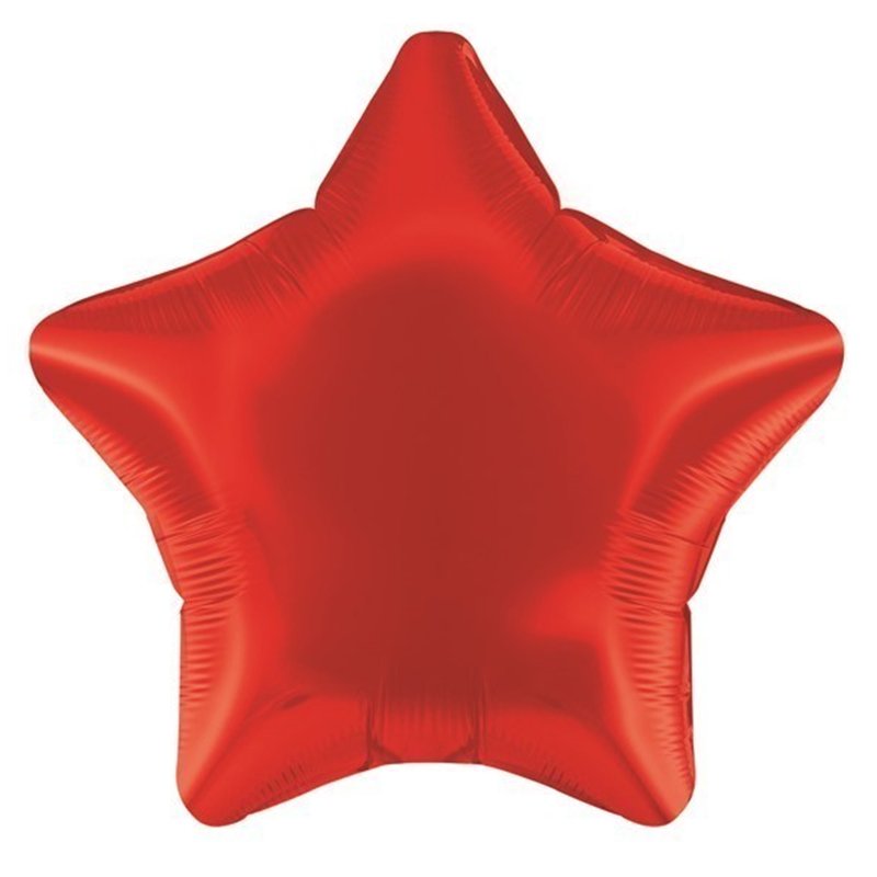 19IN RED STAR FOIL BALLOON