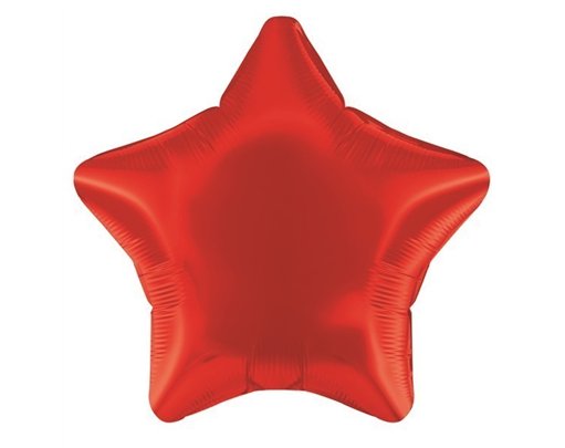 19IN RED STAR FOIL BALLOON