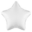 19IN WHITE STAR FOIL BALLOON