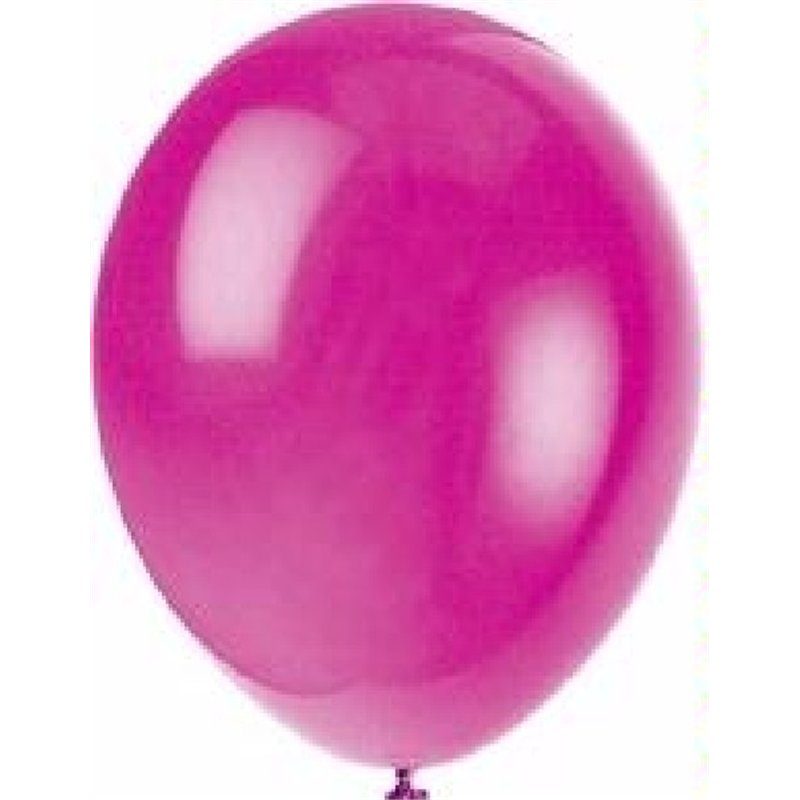 (10) 12IN FUCHSIA BALLOONS