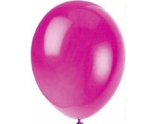 (10) 12IN FUCHSIA BALLOONS