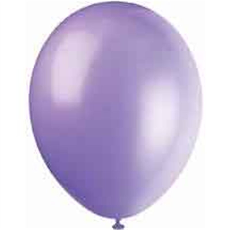 (10) 12IN LILAC LAVENDAR BALLOONS