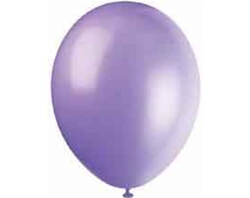 (10) 12IN LILAC LAVENDAR BALLOONS