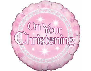 18IN CHRISTENING GIRL FOIL