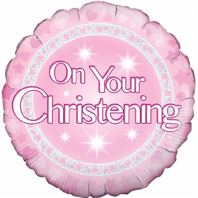 18IN CHRISTENING GIRL FOIL