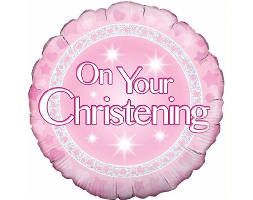 18IN CHRISTENING GIRL FOIL