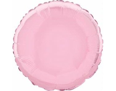 18in PASTEL PINK ROUND FOIL BALLOON