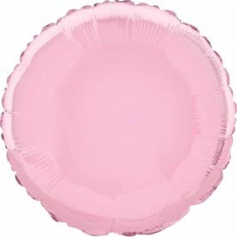18in PASTEL PINK ROUND FOIL BALLOON
