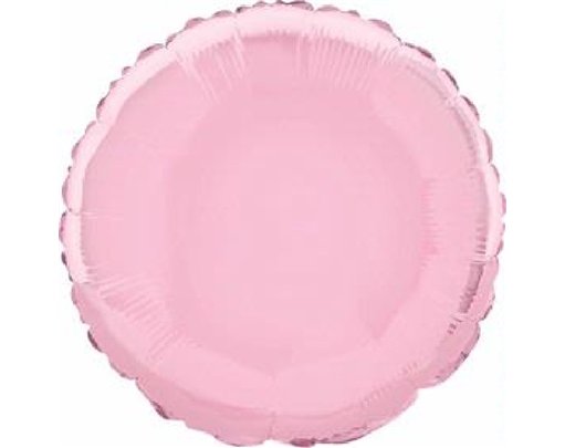18in PASTEL PINK ROUND FOIL BALLOON