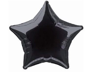 20in BLACK STAR FOIL BALLOON