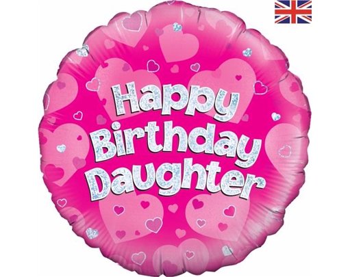 18IN HAPPY B/DAY DAUGHTER FOIL