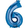 BLUE NO. 6 SUPERSHAPE FOIL BALLOON