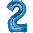 BLUE NO. 2 SUPERSHAPE FOIL BALLOON