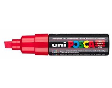 PC-8K POSCA CHISEL RED