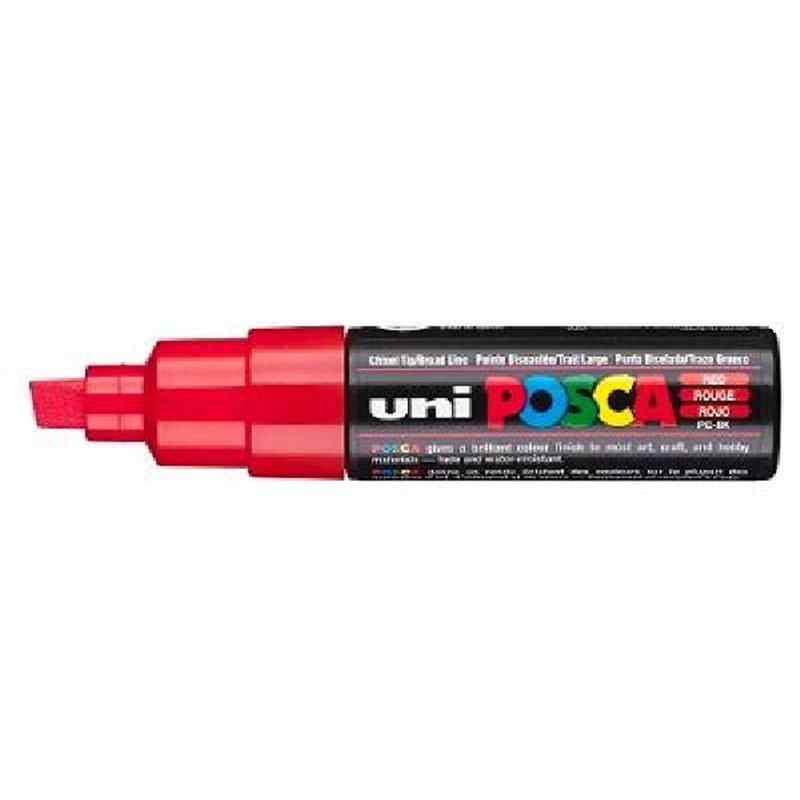 PC-8K POSCA CHISEL RED
