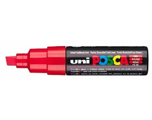 PC-8K POSCA CHISEL RED