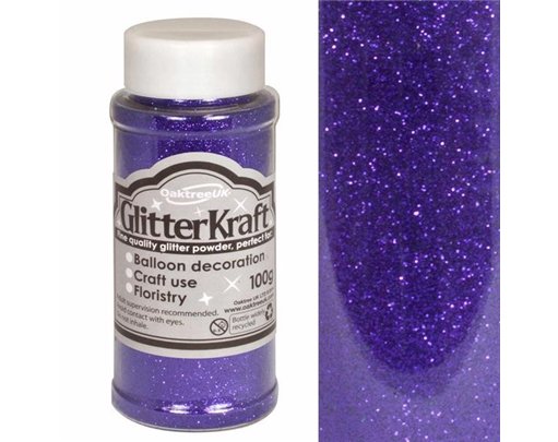 100G PURPLE KRAFT FINE GLITTER