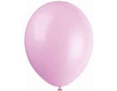 (10) 12IN POWDER PINK BALLOONS