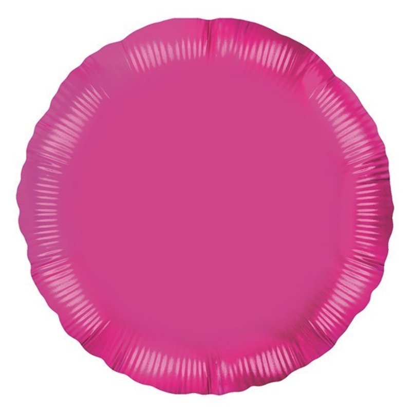 18IN FUCHSIA ROUND FOIL BALLOON