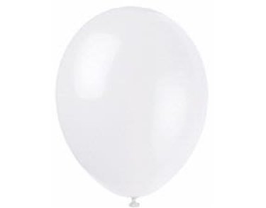(10) 12IN LINEN WHITE BALLOONS