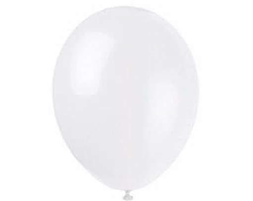 (10) 12IN LINEN WHITE BALLOONS