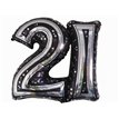 28IN 21ST BLACK FOIL BALLOON