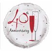 18IN 40TH ANNIVERSARY FOIL BALLOON