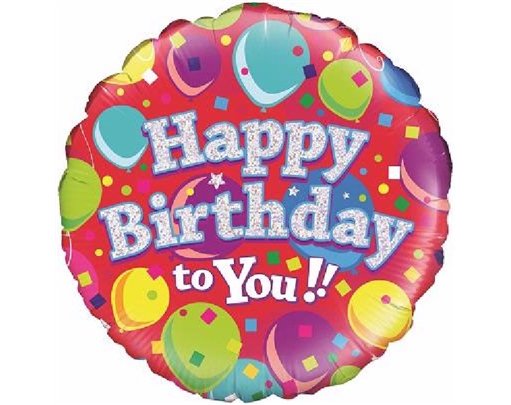 18IN HAPPY B/DAY TO YOU FOIL