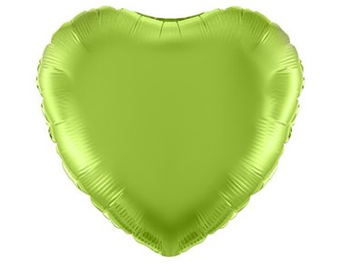 18IN LIME GREEN HEART FOIL BALLOON