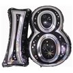 28IN 18TH BLACK FOIL BALLOON