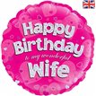 18IN WIFE B/DAY FOIL BALLOON