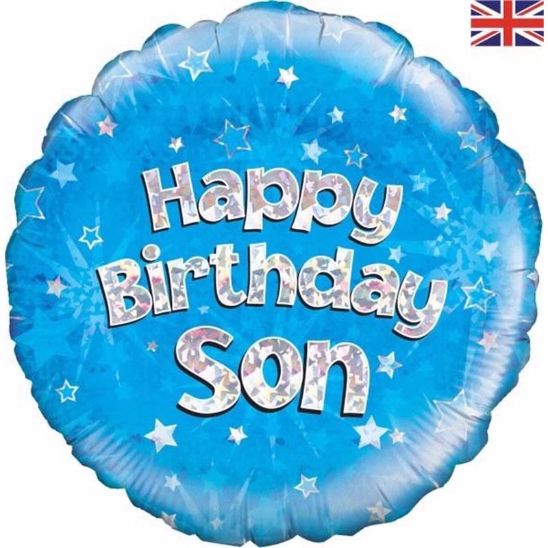 18IN HAPPY B/DAY SON FOIL