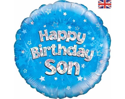 18IN HAPPY B/DAY SON FOIL