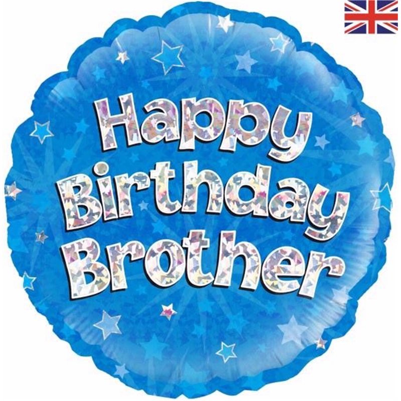 18IN HAPPY B/DAY BROTHER FOIL