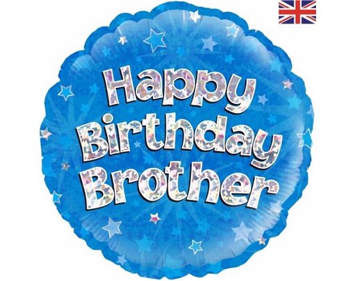 18IN HAPPY B/DAY BROTHER FOIL