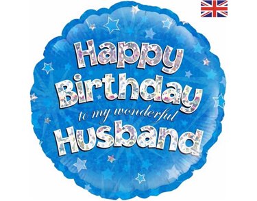 18IN HUSBAND B/DAY FOIL BALLOON