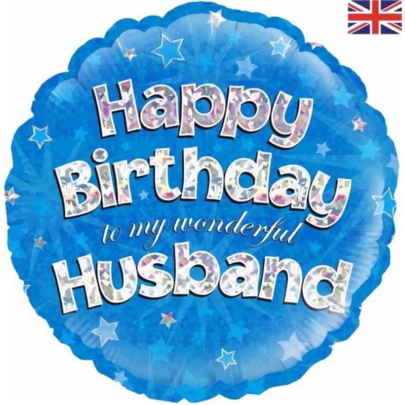 18IN HUSBAND B/DAY FOIL BALLOON