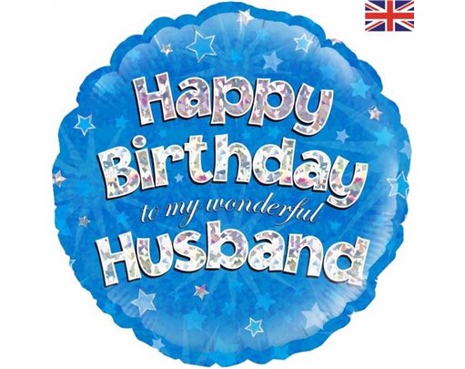 18IN HUSBAND B/DAY FOIL BALLOON