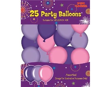(25) PINK PARTY BALLOONS  6S