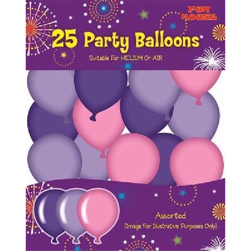 (25) PINK PARTY BALLOONS  6S