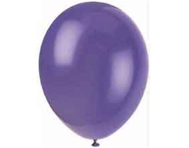 (10) 12IN MIDNIGHT PURPLE BALLOONS
