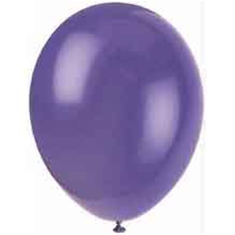 (10) 12IN MIDNIGHT PURPLE BALLOONS