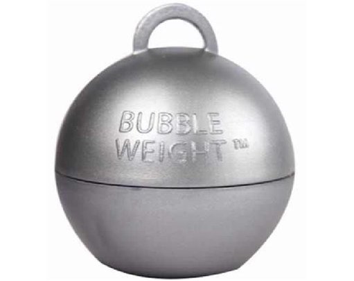 BUBBLE BALLOON WEIGHT SILVER 25S