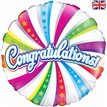 18IN CONGRATS SWIRL FOIL