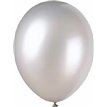 (8) 12IN SHIMMER SILVER PEARLISED BALLOONS