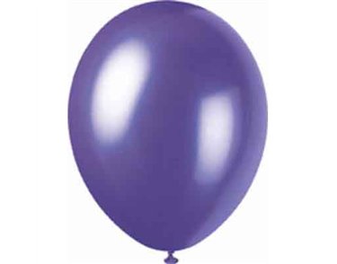 (8) 12IN ELECTRIC PURPLE PEARLISED BALLOONS