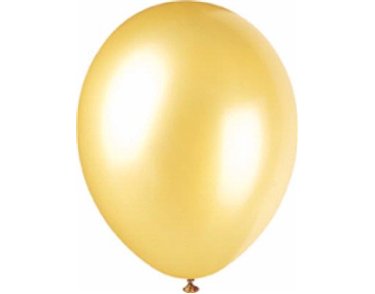 (8) 12IN GOLD CHAMPAGNE PEARLISED BALLOONS