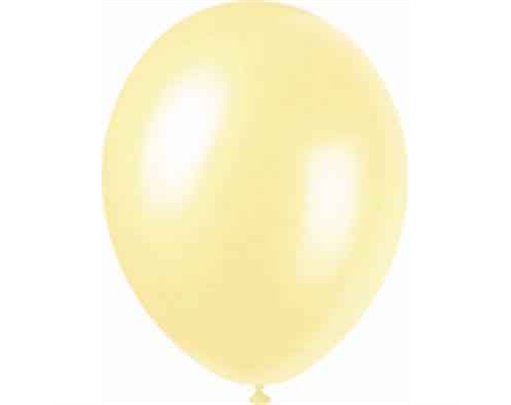 (8) 12IN IVORY PEARLISED BALLOONS